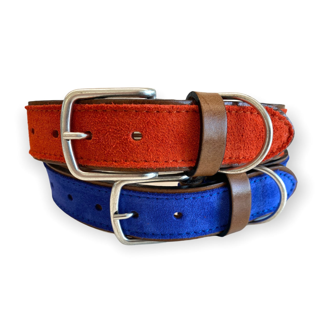 Halsband Leder-Velours